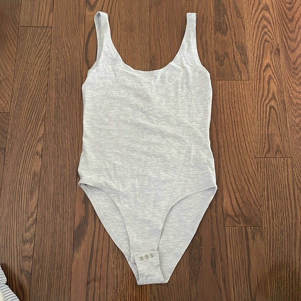 Topshop grey bodysuit